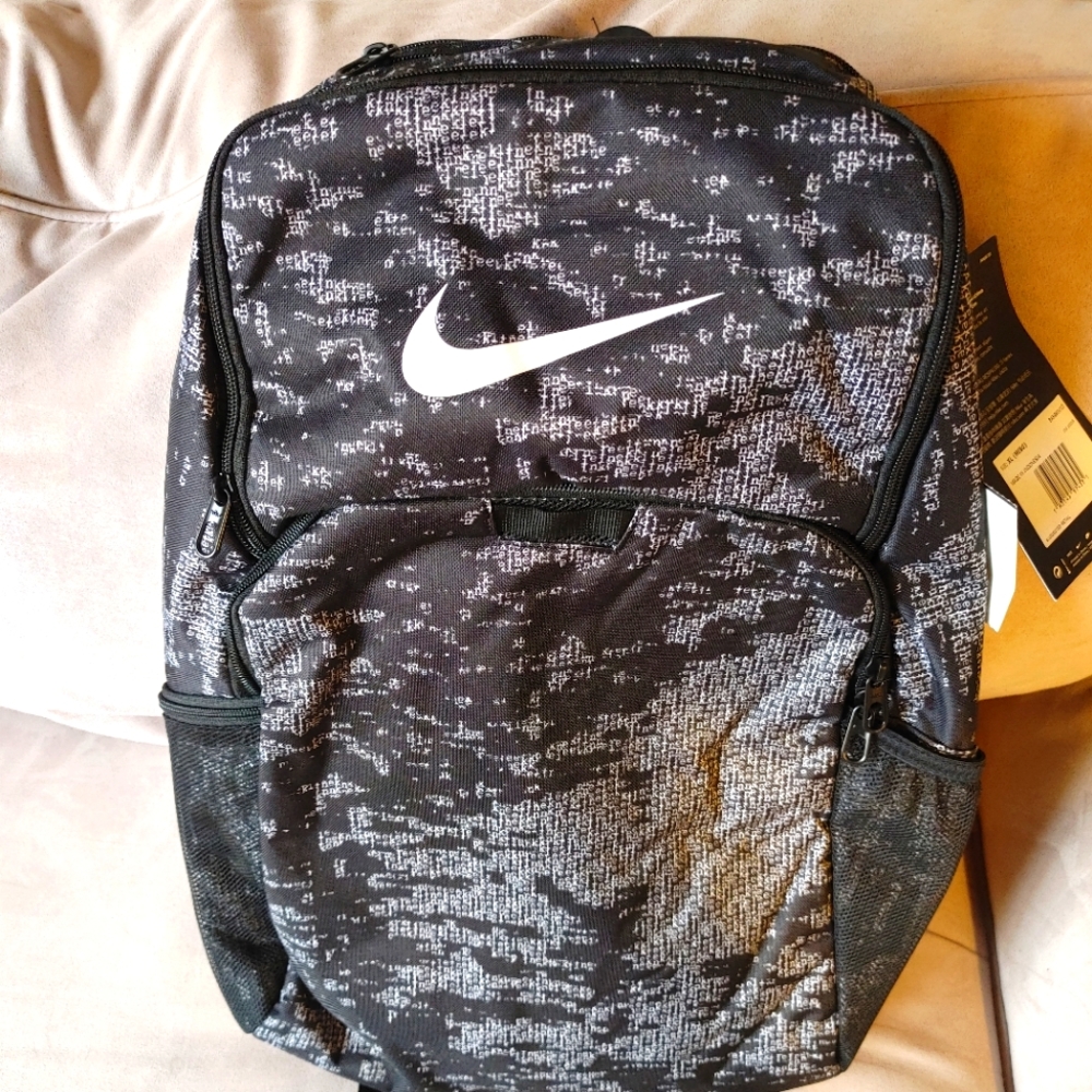 Nike Brasilia XL Printed Backpack Black